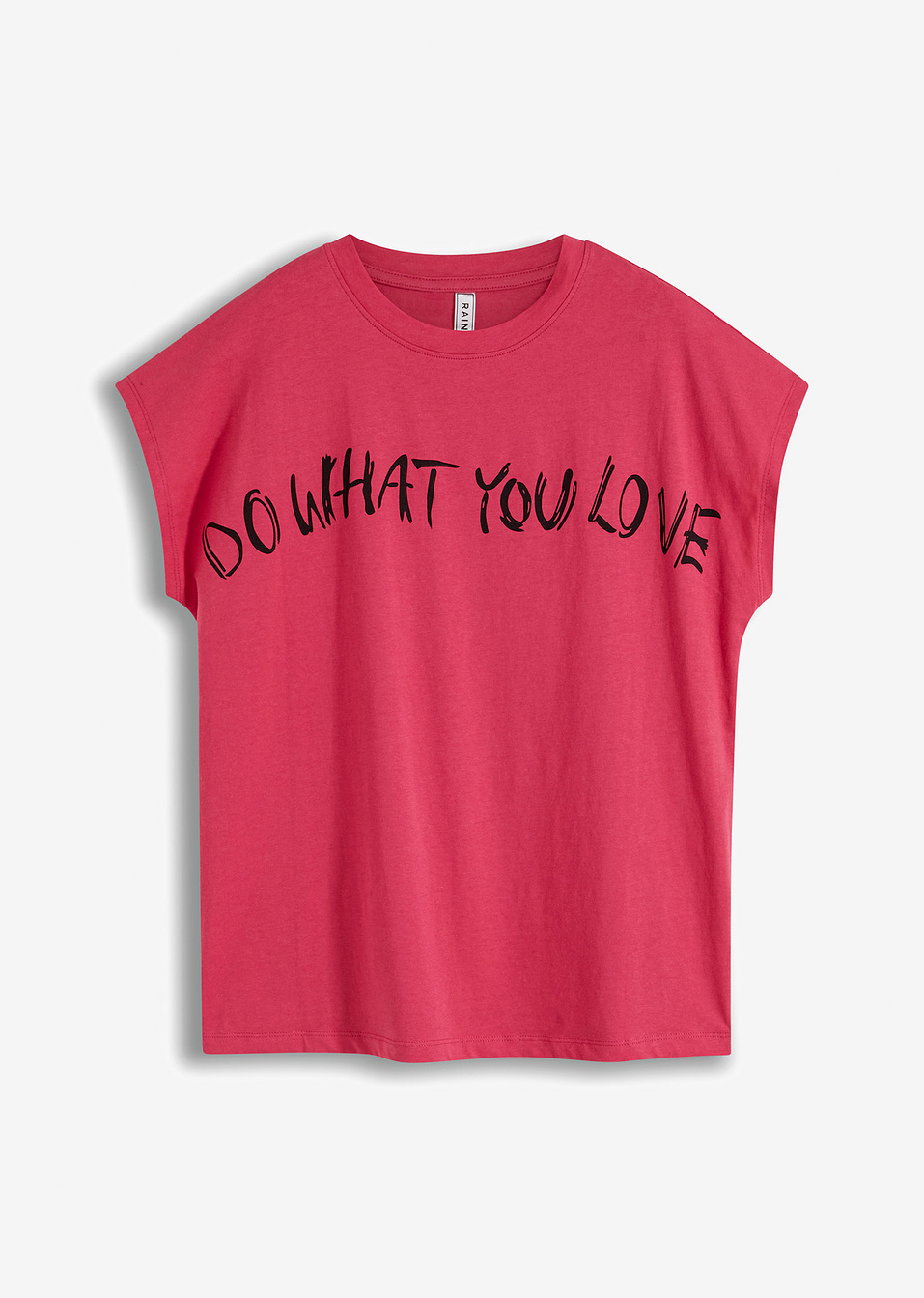 Μπλούζα oversized-Σικλαμέν/Μαύρο-RAINBOW