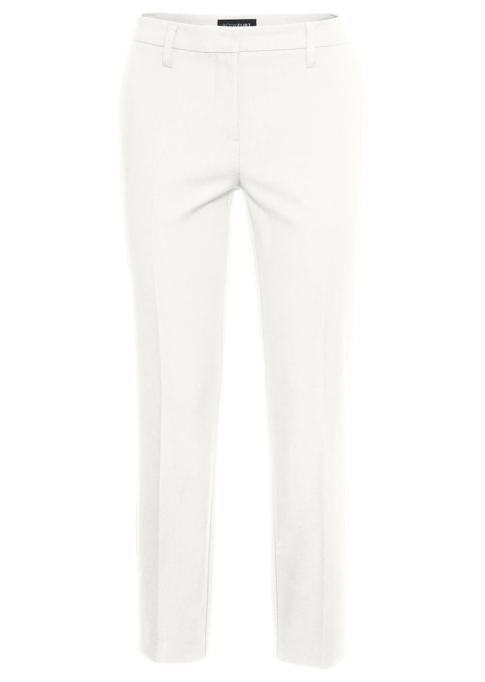 Παντελόνι business 7/8-Λευκό κρεμ-BODYFLIRT