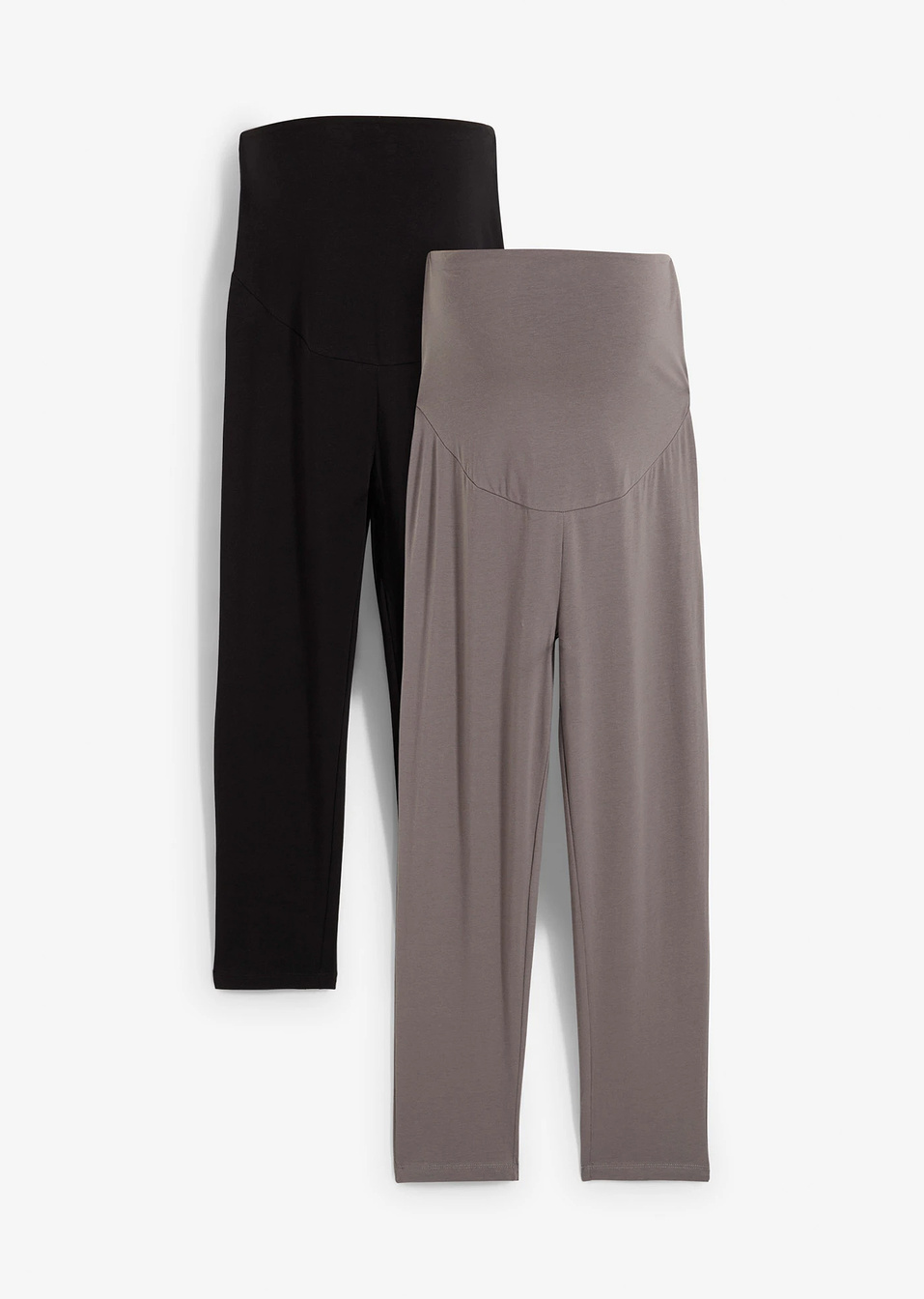 Κολάν εγκυμοσύνης (συσκευασία των 2)-Μαύρο/Γκρι φιμέ-bpc bonprix collection