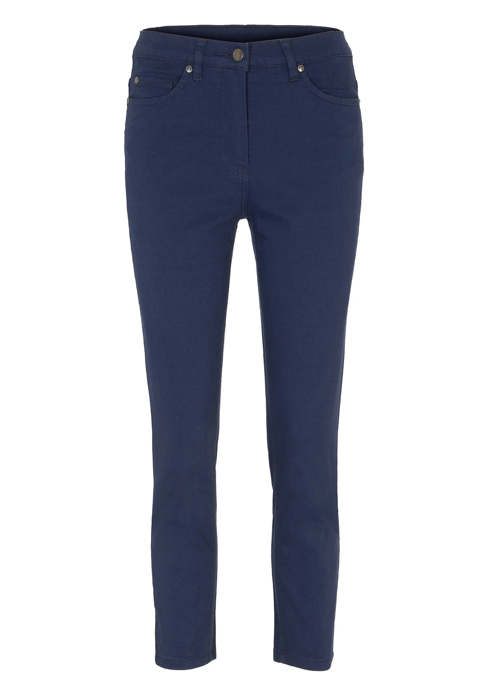 Ψηλόμεσο παντελόνι cropped-Μπλε σκούρο-bpc bonprix collection