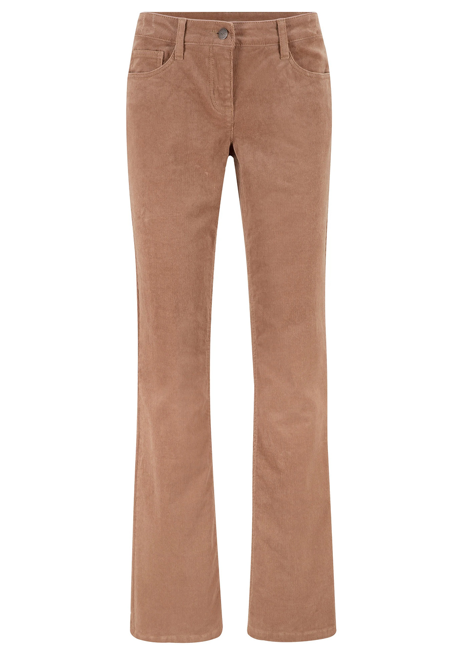 Ελαστικό βελούδινο παντελόνι bootcut-Καμηλό-bpc bonprix collection