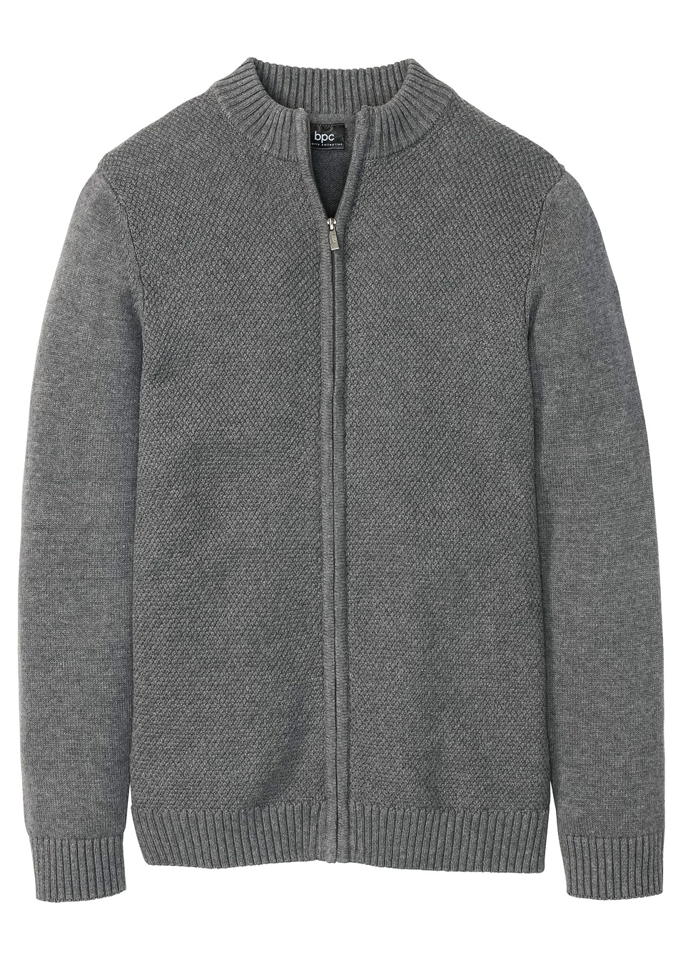 Жилетка със специална кройка в областта на корема-Сиво меланж-bpc bonprix collection