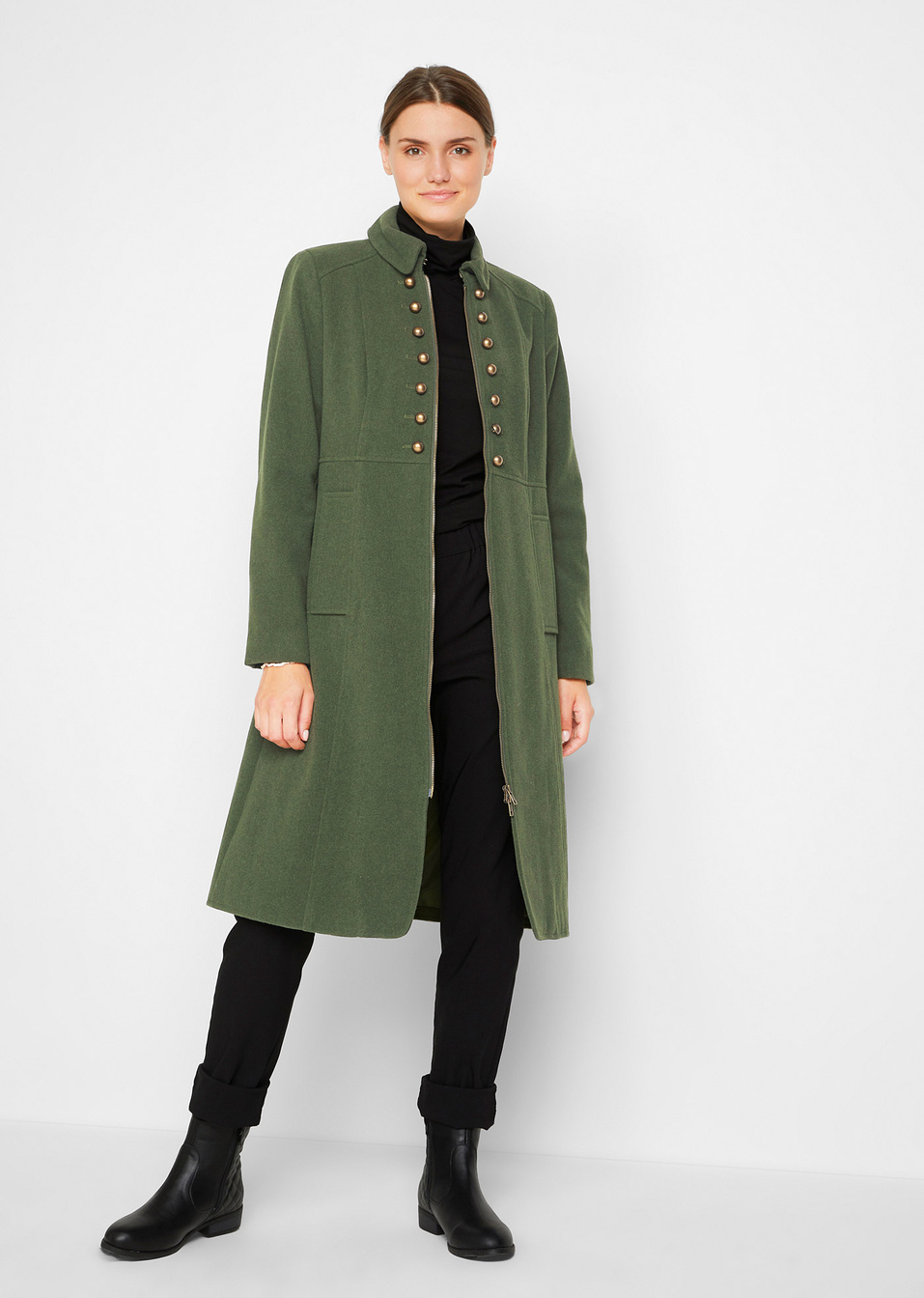 Παλτό σε μιλιτέρ στιλ-bpc bonprix collection