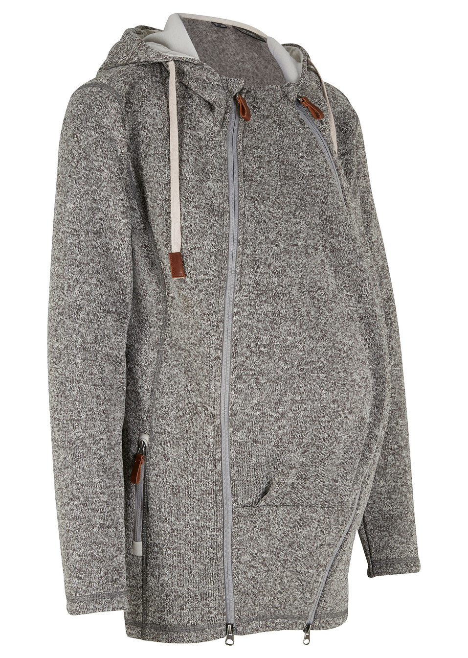 Ζακέτα φλις εγκυμοσύνης-Του γραφίτη/Γκρι μελανζέ-bpc bonprix collection