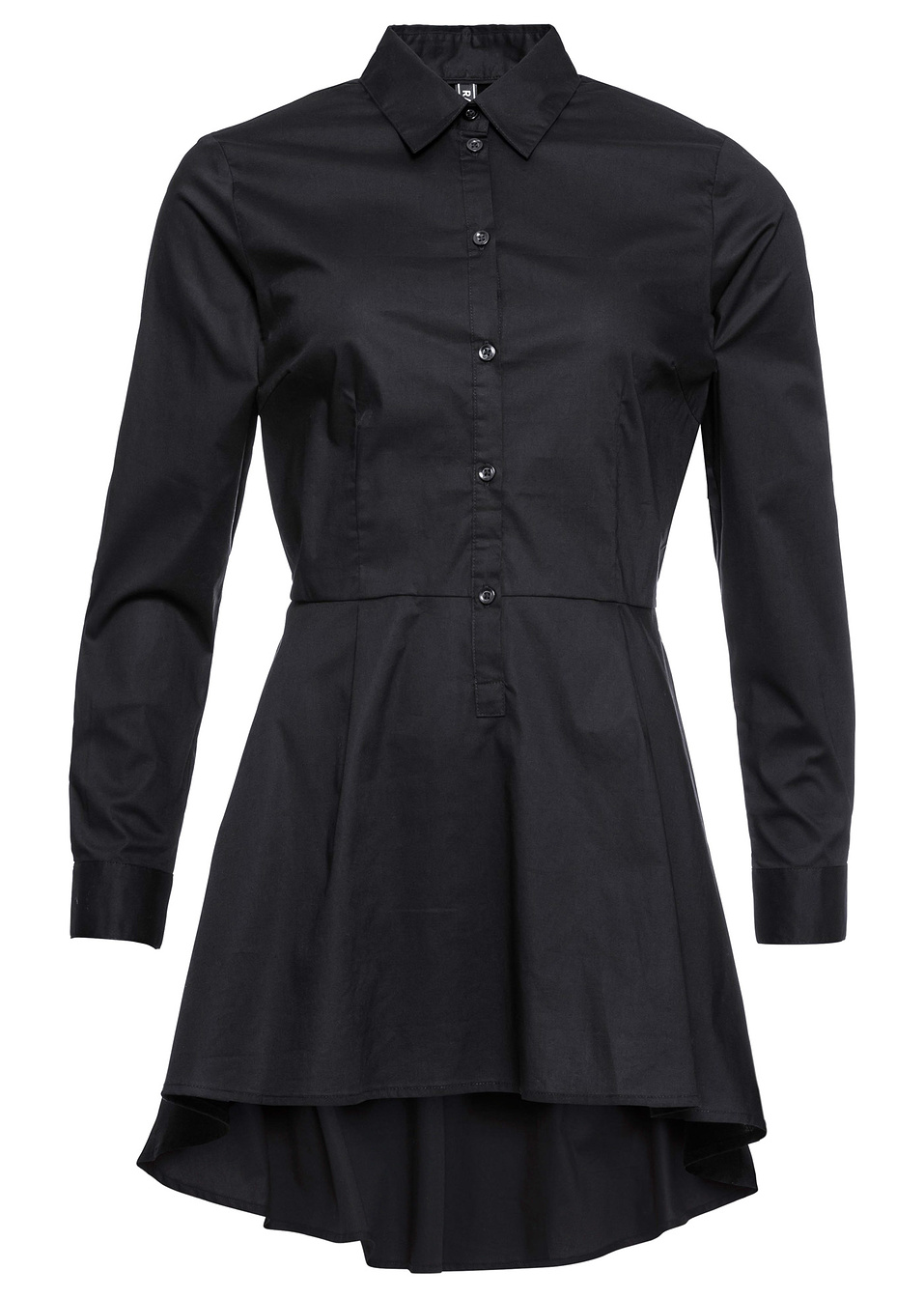 Μακρύ πουκάμισο-Μαύρο-RAINBOW