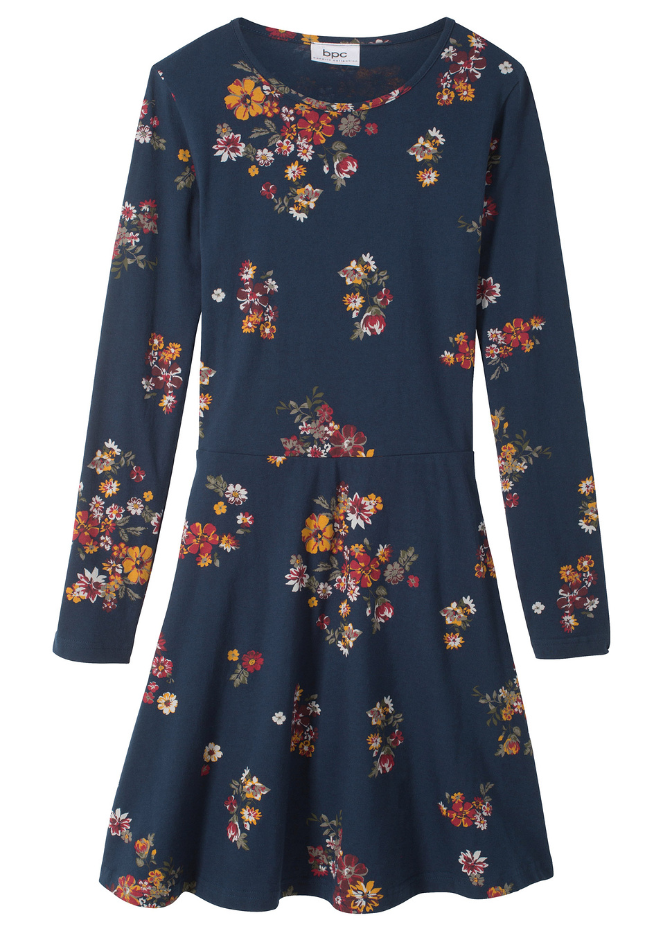 Φόρεμα ζέρσεϊ-Μπλε σκούρο-bpc bonprix collection