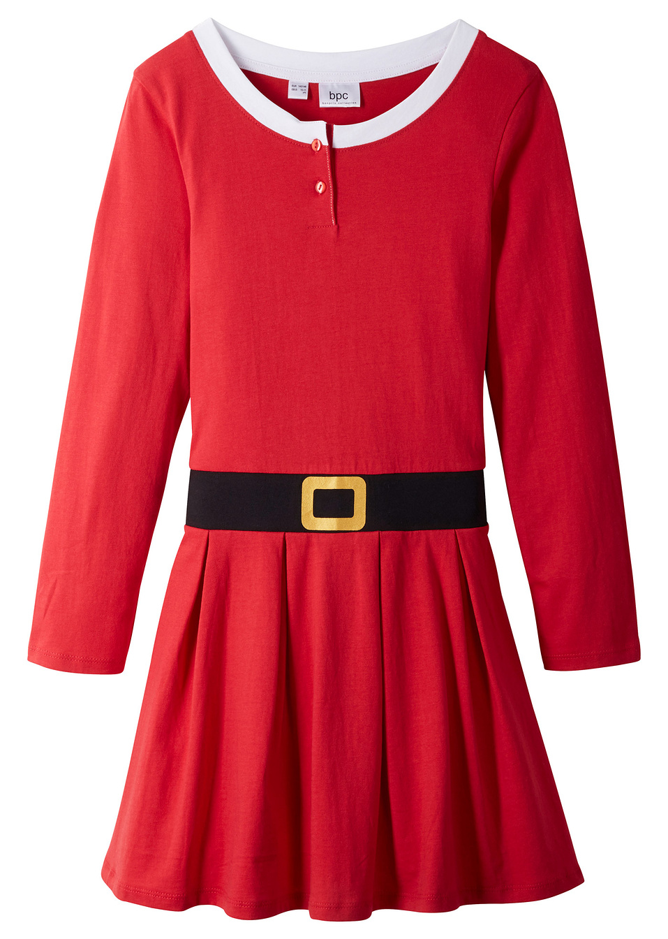 Χριστουγεννιάτικο φόρεμα ζέρσεϊ-Κόκκινο-bpc bonprix collection