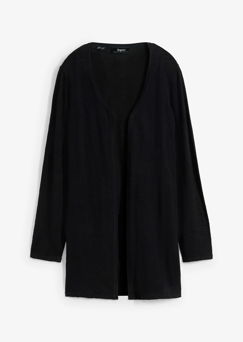 Ζακέτα με σκισίματα-Μαύρο-bpc bonprix collection