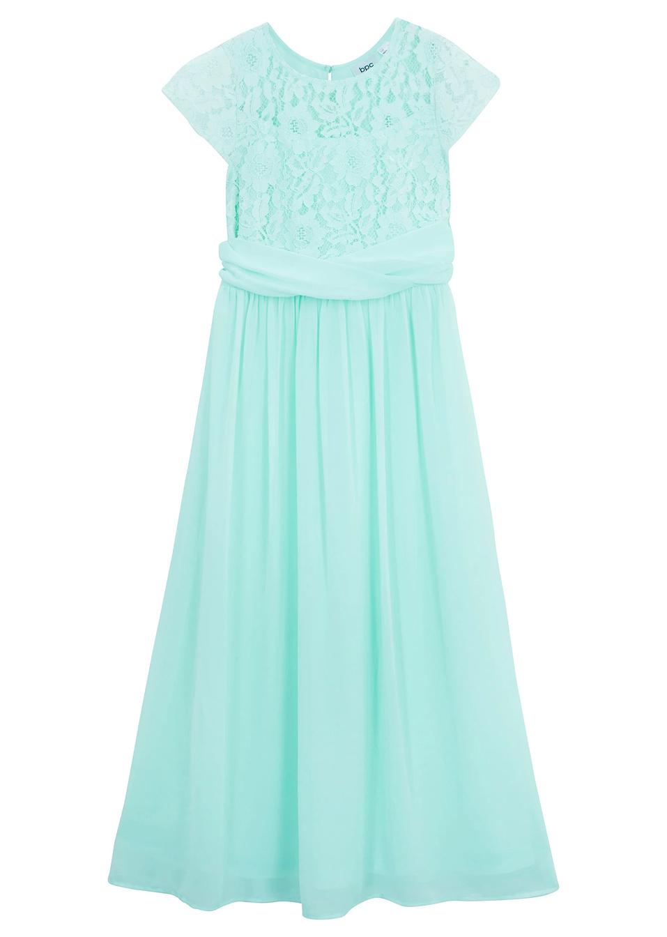 Κομψό φόρεμα με δαντέλα-Της μέντας παστέλ-bpc bonprix collection