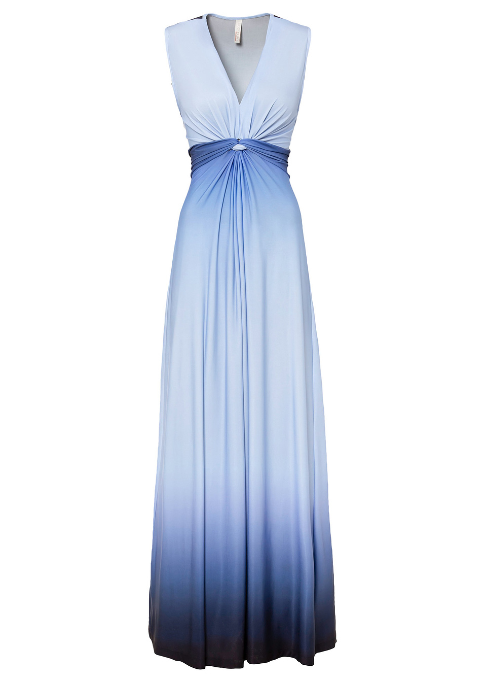 Φόρεμα με κόμπο-Μπλε/Μπλε σκούρο-BODYFLIRT boutique