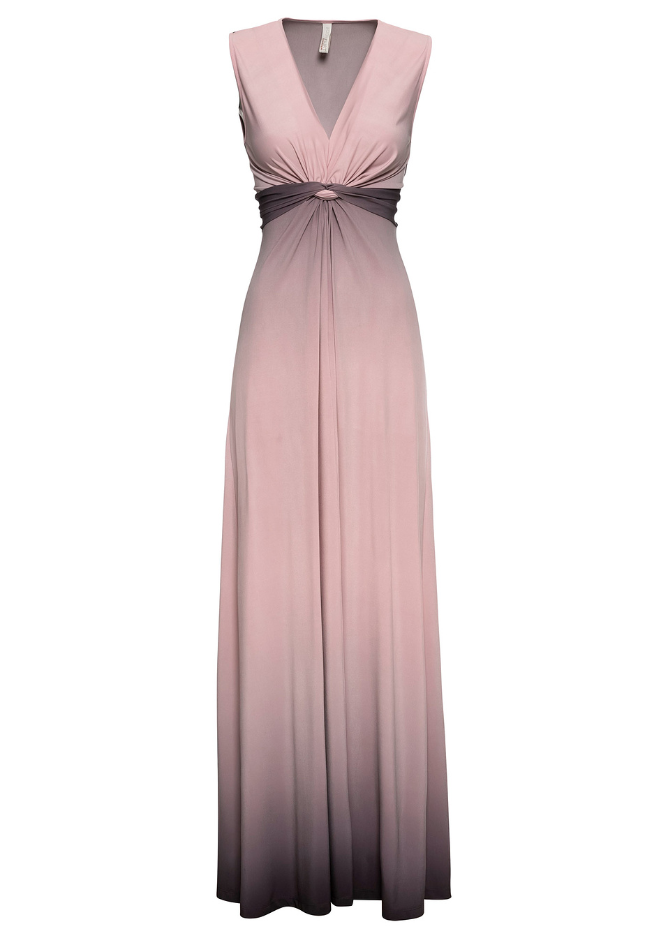 Φόρεμα με κόμπο-Ροζ/Γκρι-BODYFLIRT boutique