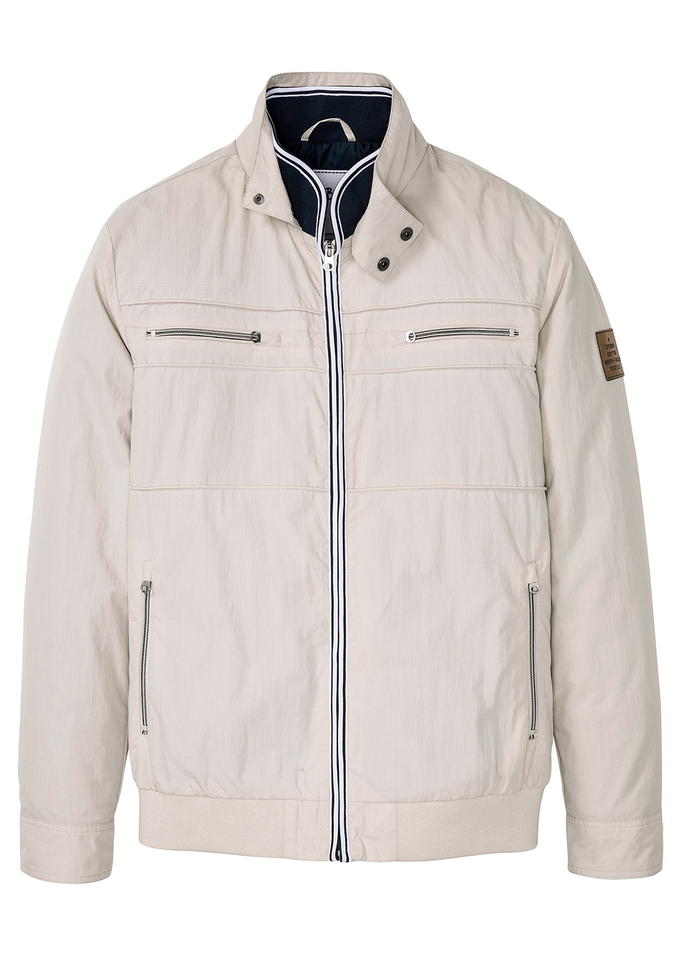 Τζάκετ με ψηλό γιακά-Γκρι της πέτρας-John Baner JEANSWEAR