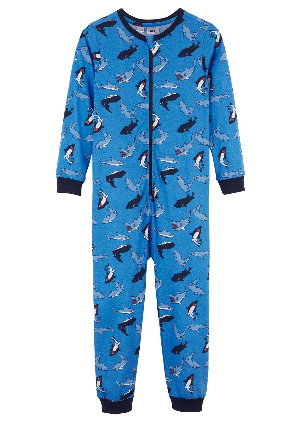 Ολόσωμη πιτζάμα-Έντονο μπλε/Μπλε medium-bpc bonprix collection