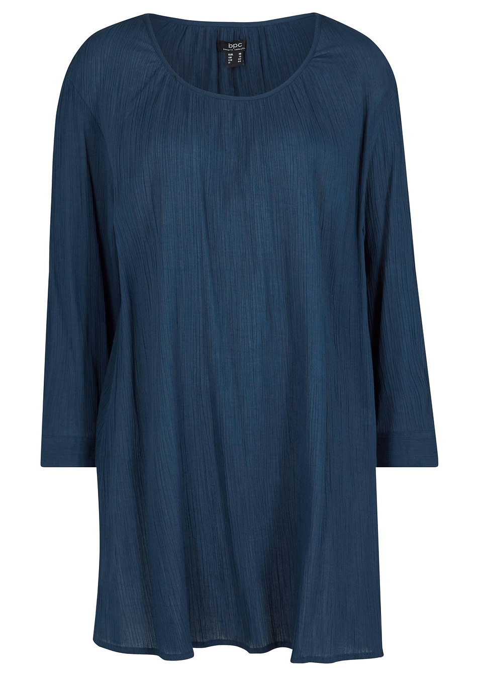 Дълга памучна туника-Тъмно синьо-bpc bonprix collection