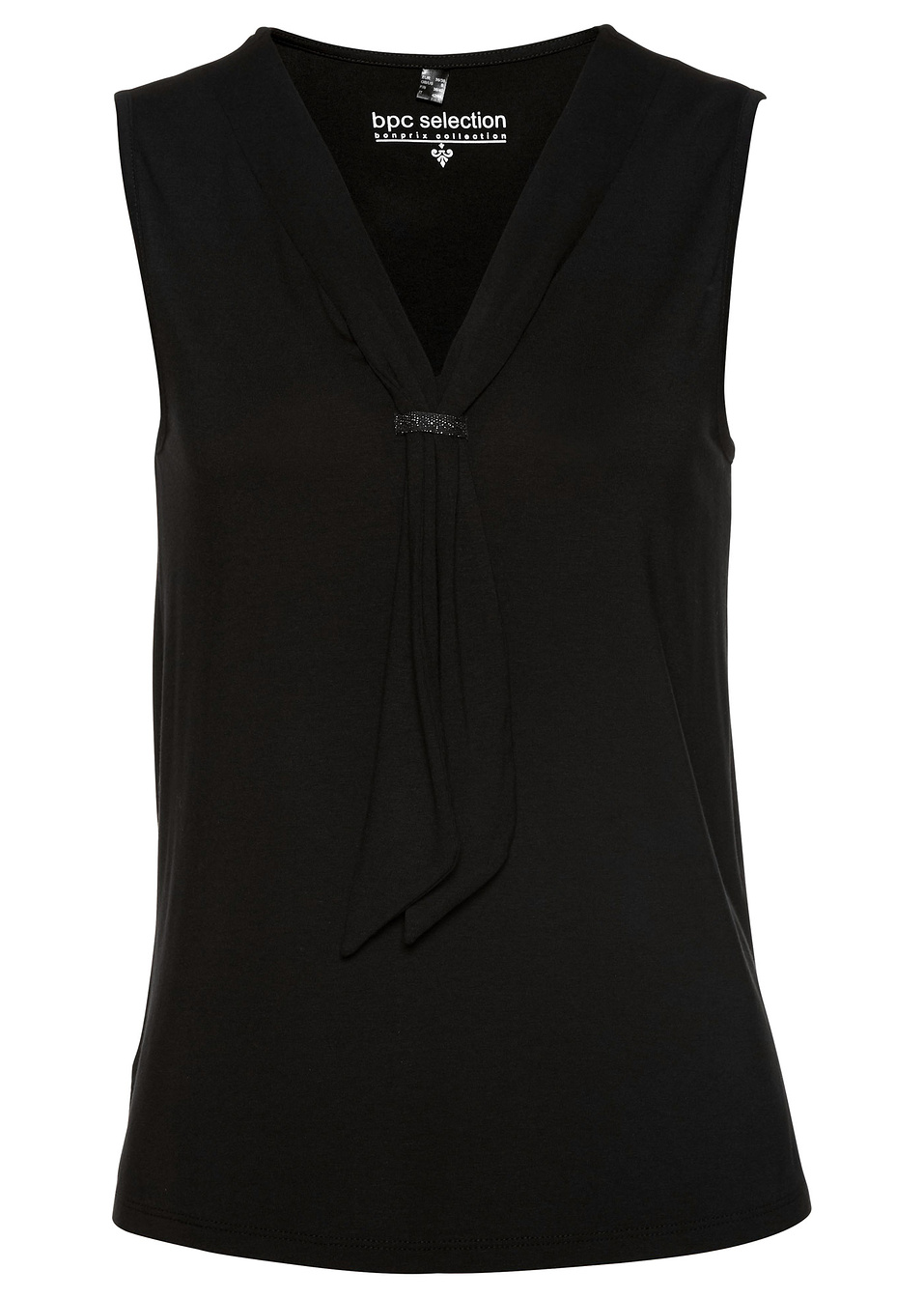 Τοπ με φιόγκο-Μαύρο-bpc selection bonprix collection