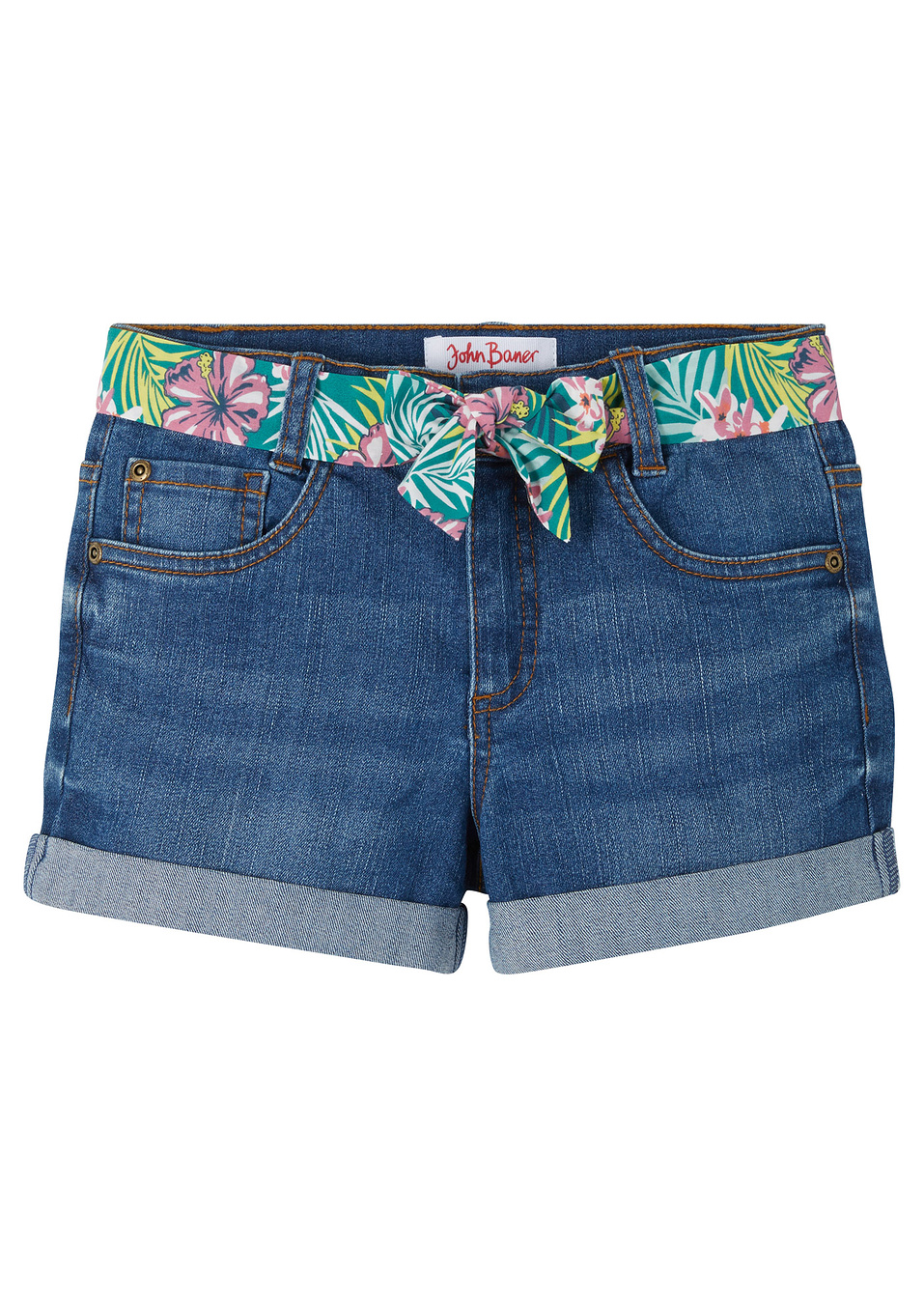 Дънкови шорти-Синьо с изтрит ефект-John Baner JEANSWEAR