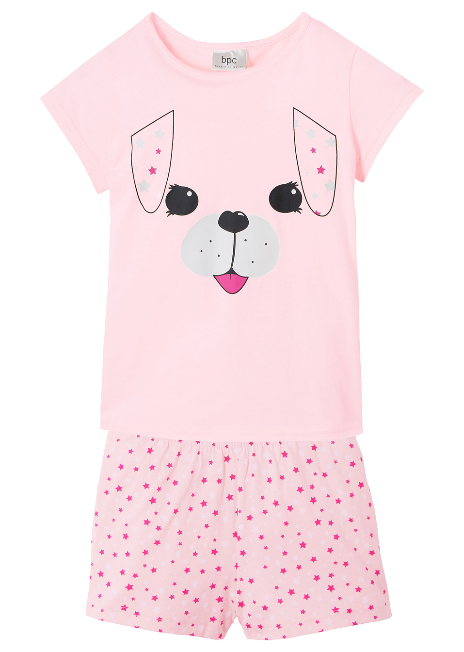 Лятна пижама-Светло розово/Фуксия-bpc bonprix collection