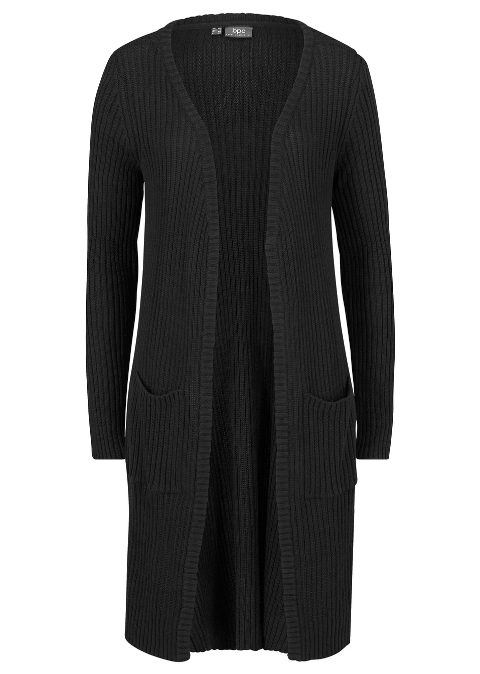 Μακριά ζακέτα-Μαύρο-bpc bonprix collection