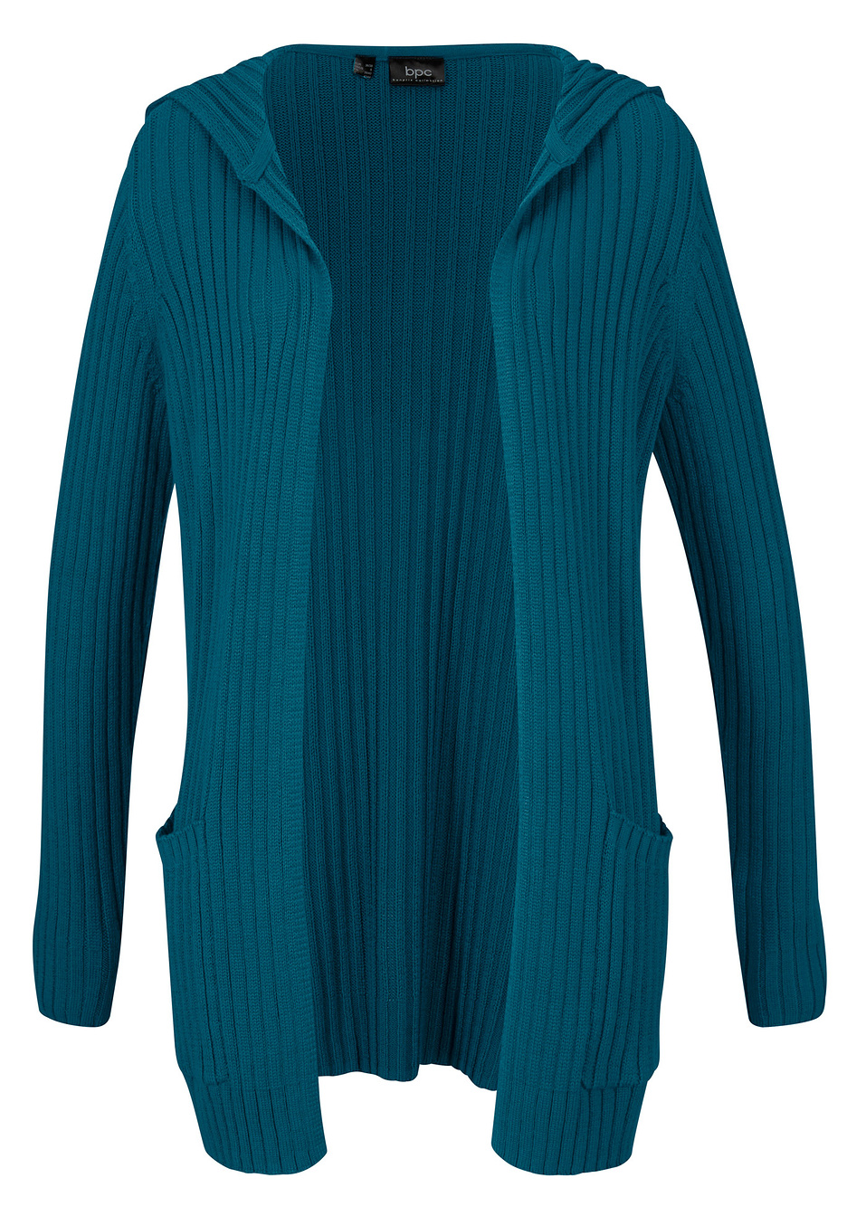 Ζακέτα με κουκούλα-Πετρόλ-bpc bonprix collection