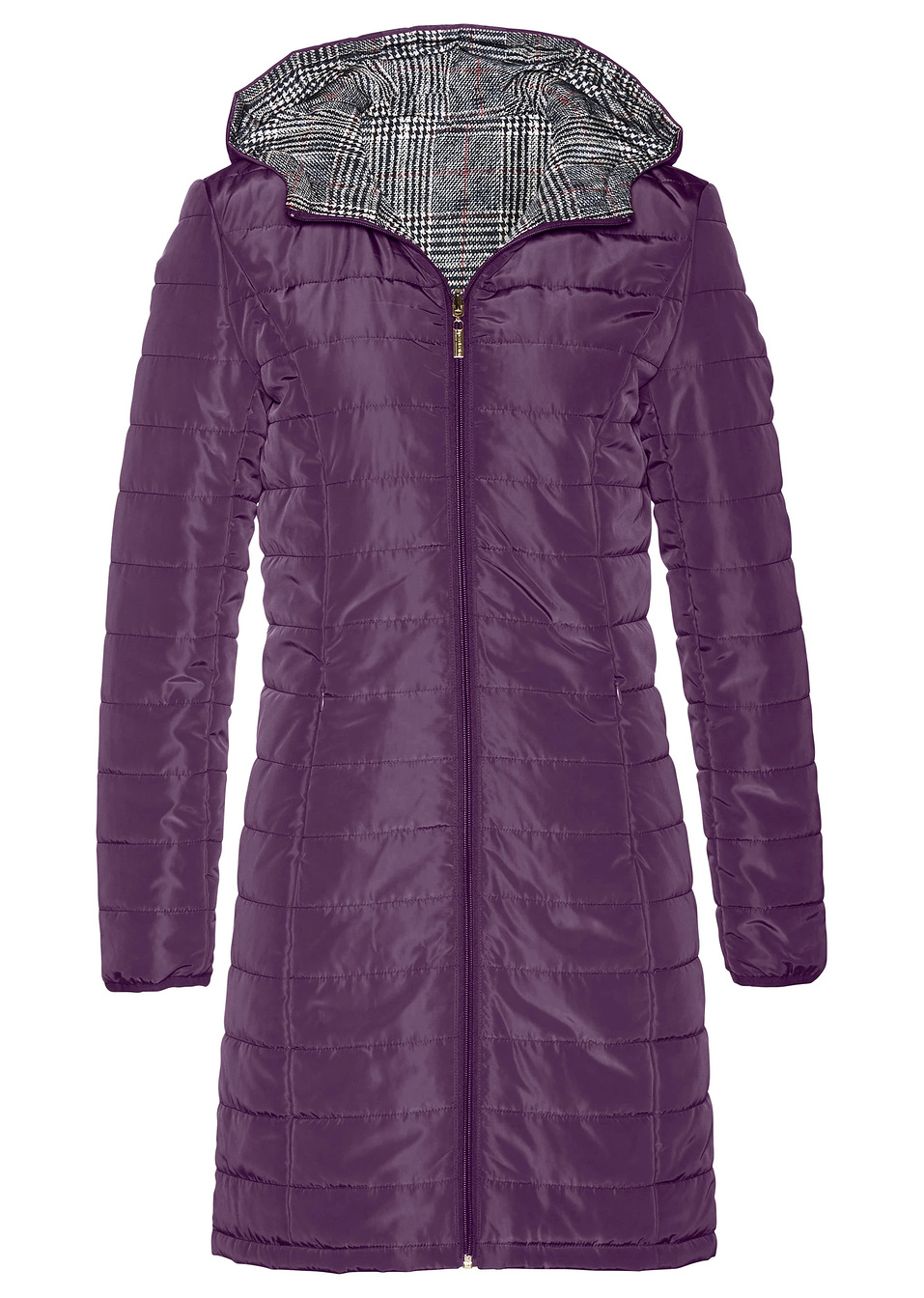 Καπιτονέ τζάκετ double face-viola scuro-bpc selection bonprix collection