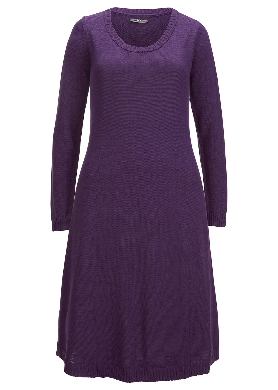 Πλεκτό φόρεμα-Δαμασκηνί-bpc bonprix collection