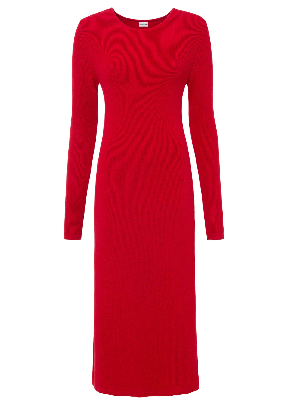 Πλεκτό φόρεμα-Κόκκινο σκούρο-BODYFLIRT