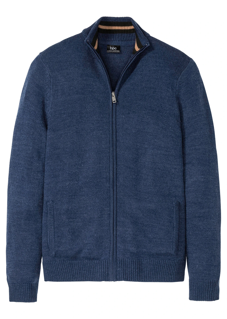 Ζακέτα με φερμουάρ-Μπλε-bpc bonprix collection