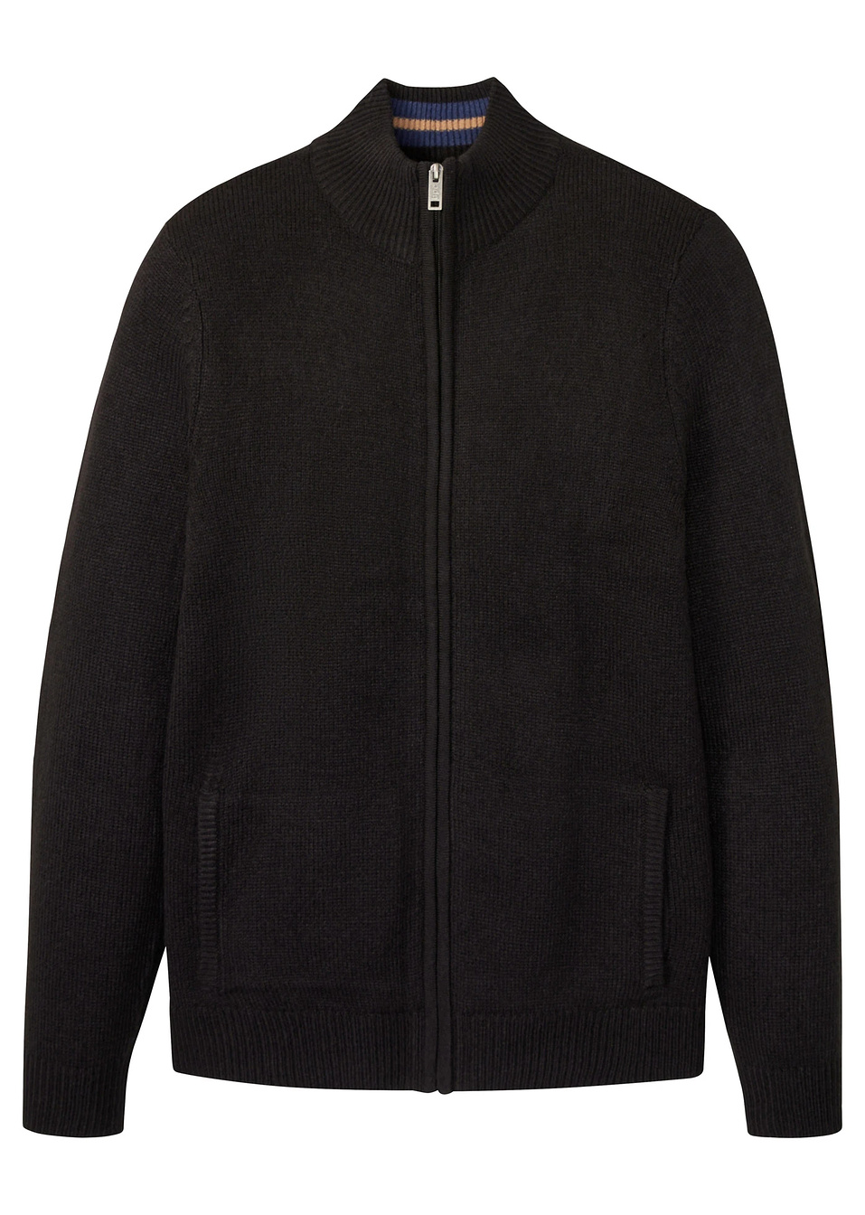 Ζακέτα με φερμουάρ-Μαύρο-bpc bonprix collection