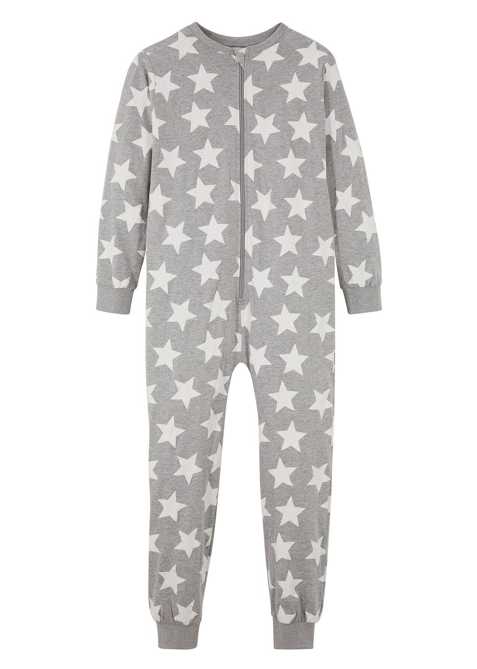 Ολόσωμη πιτζάμα-Γκρι ανοιχτό μελανζέ-bpc bonprix collection