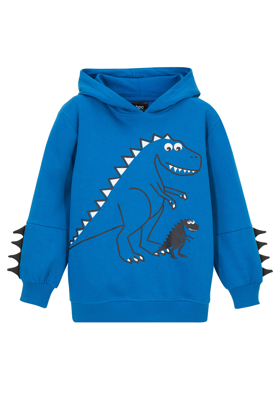 Φούτερ με κουκούλα και απλικέ-Μπλε ελεκτρίκ-bpc bonprix collection