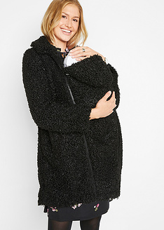 Παλτό εγκυμοσύνης από συνθετική γούνα με προσθήκη για μάρσιπο-bpc bonprix collection