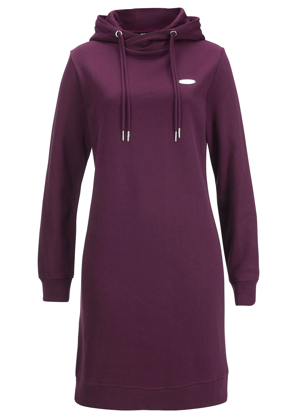 Φόρεμα φούτερ με κουκούλα-Μωβ του μούρου-bpc bonprix collection