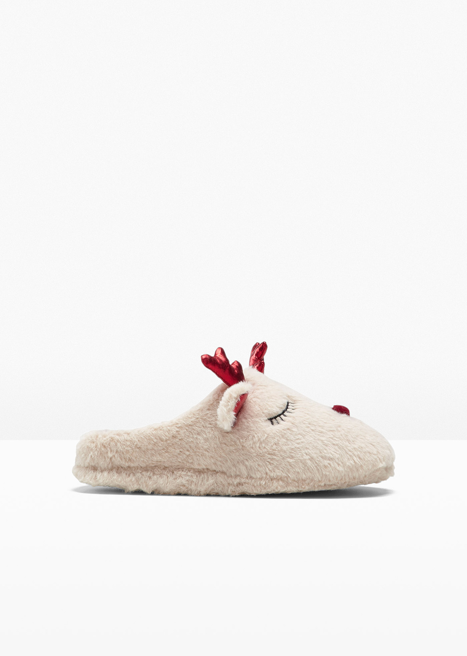 Παντόφλες-Μπεζ/Κόκκινο/Λευκό-bpc bonprix collection