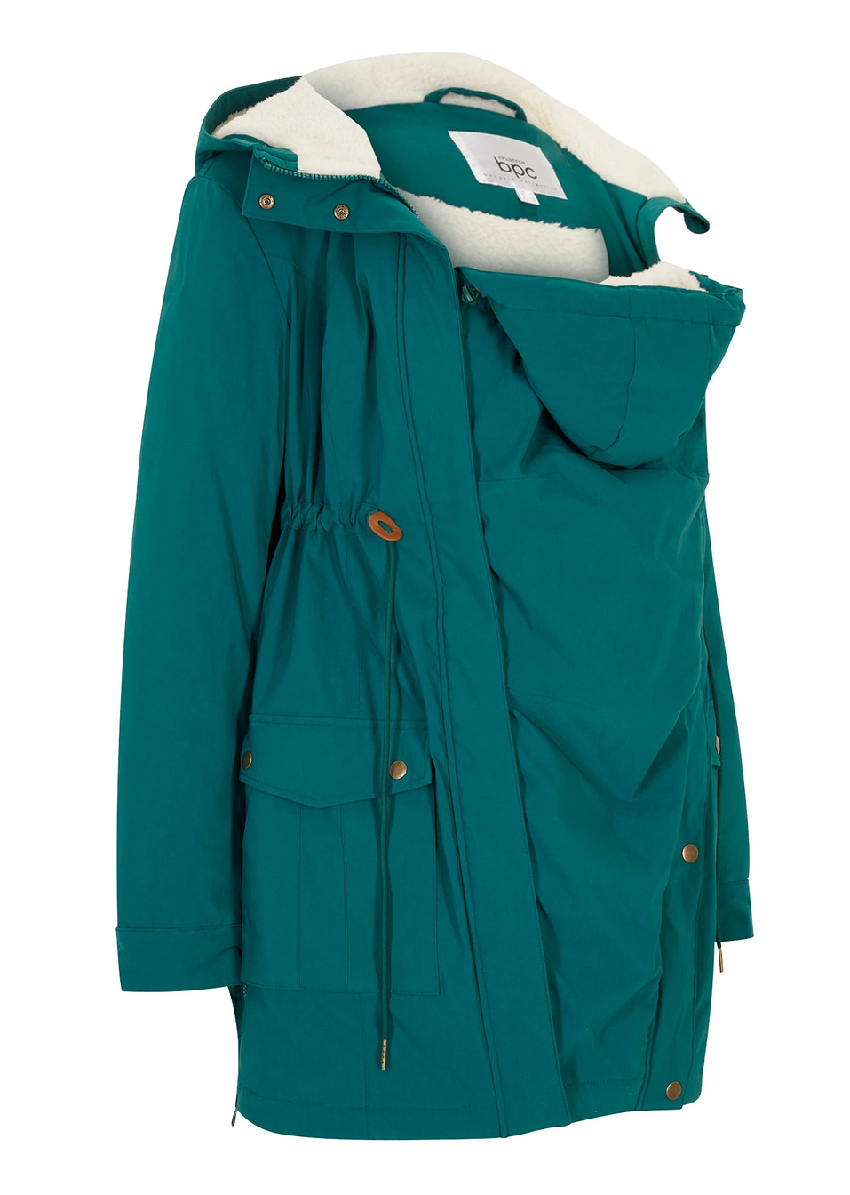 Τζάκετ εγκυμοσύνης με προσθήκη για μάρσιπο-Πράσινο του νεφρίτη πουά-bpc bonprix collection