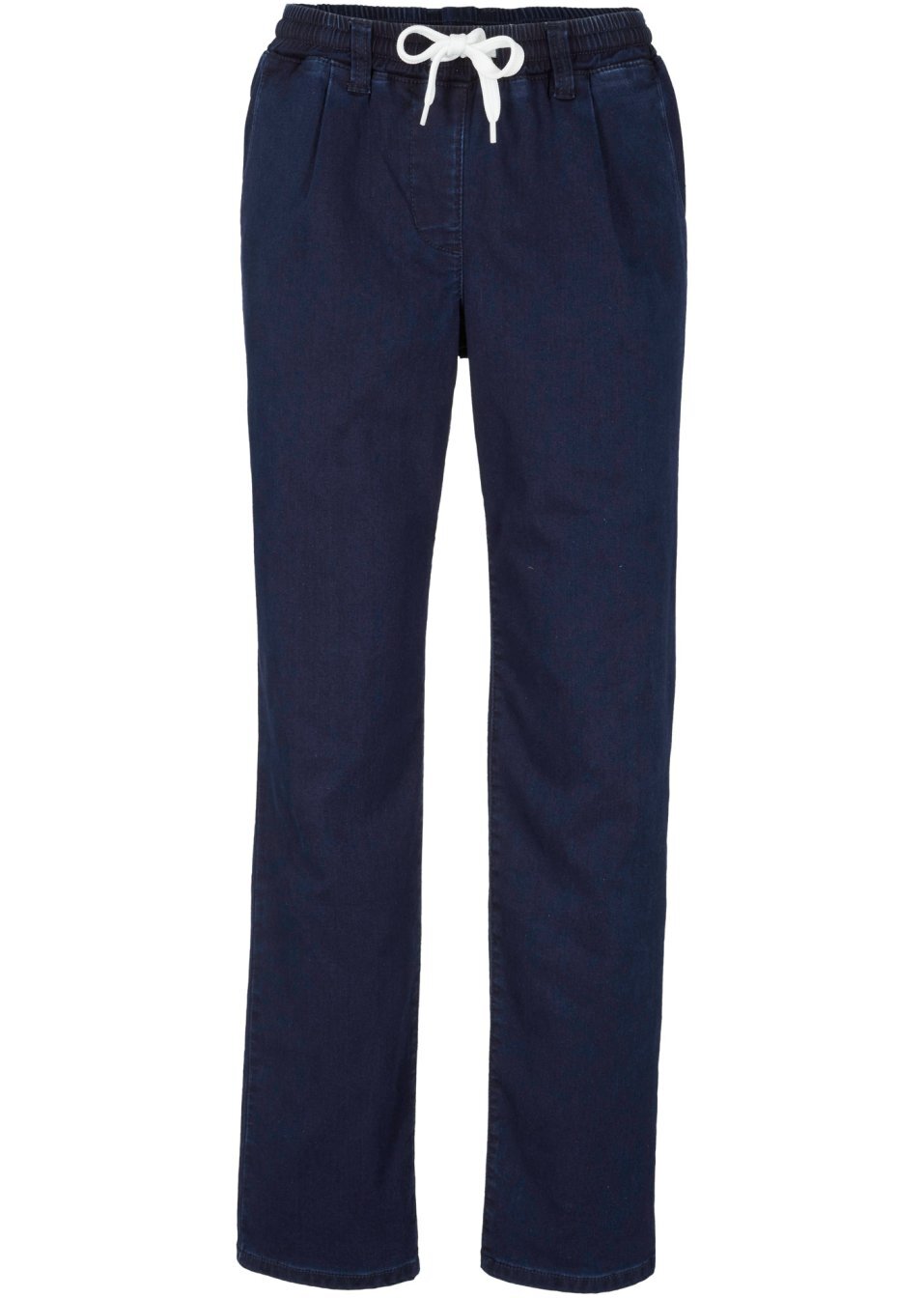 Ισοθερμικό τζιν με άνετο ζωνάκι-Μπλε σκούρο denim-bpc bonprix collection