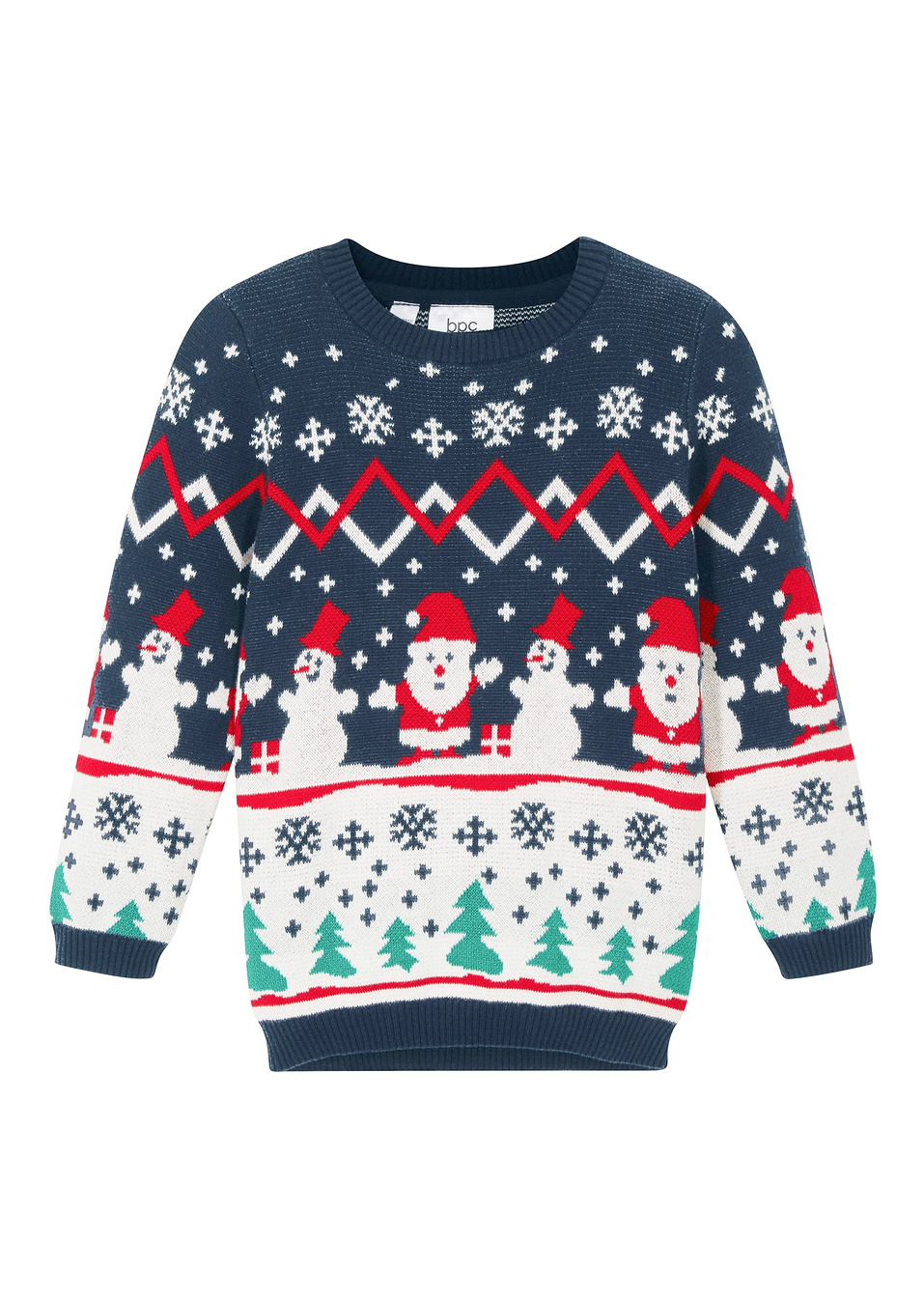 Χριστουγεννιάτικο πουλόβερ-Μπλε σκούρο-bpc bonprix collection