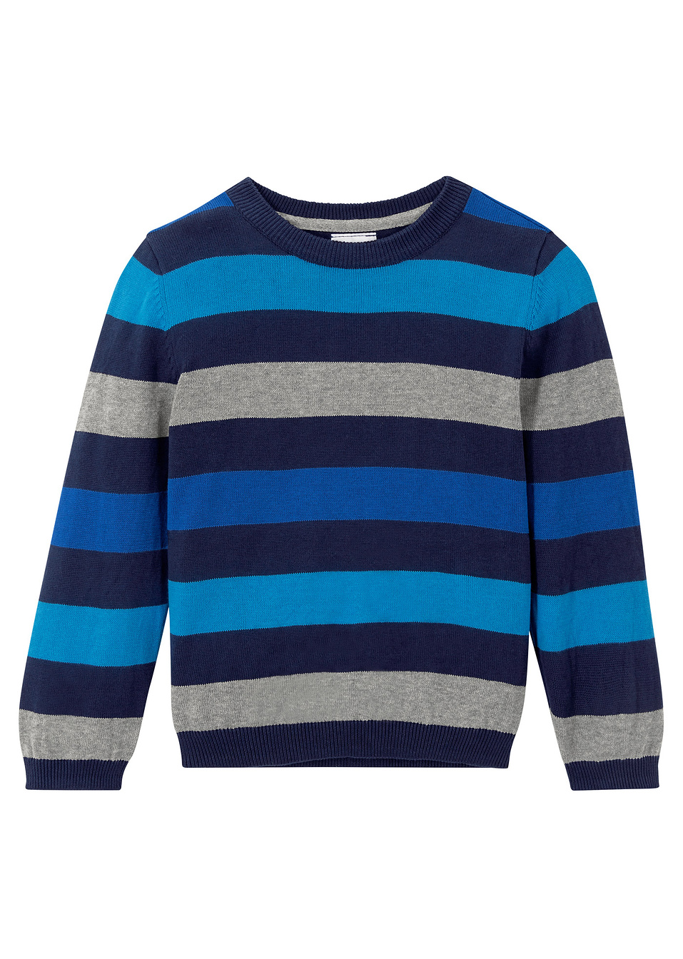 Пуловер-Тъмно синьо раирано-bpc bonprix collection