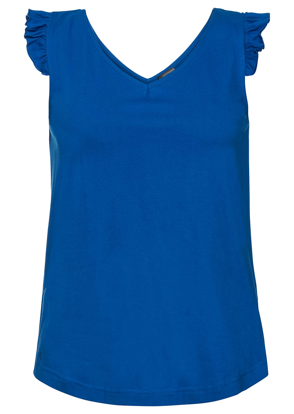 Τοπ με βολάν-Μπλε ελεκτρίκ-