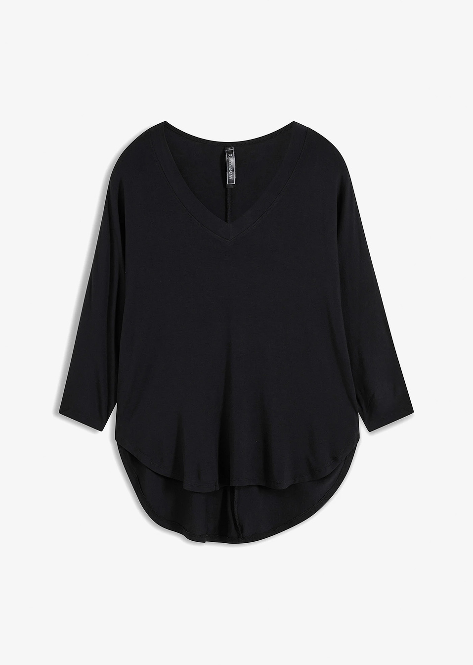 Μπλούζα με μανίκια 3/4-Μαύρο-RAINBOW