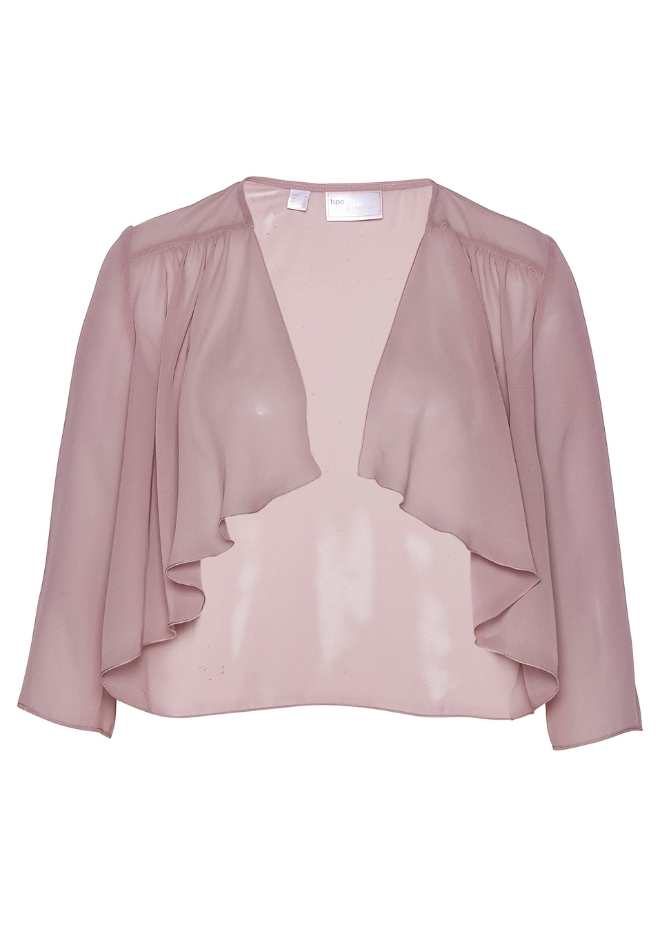 Μπολερό από σιφόν με ανακυκλωμένο πολυέστερ-Σάπιο μήλο-bpc selection premium bonprix collection