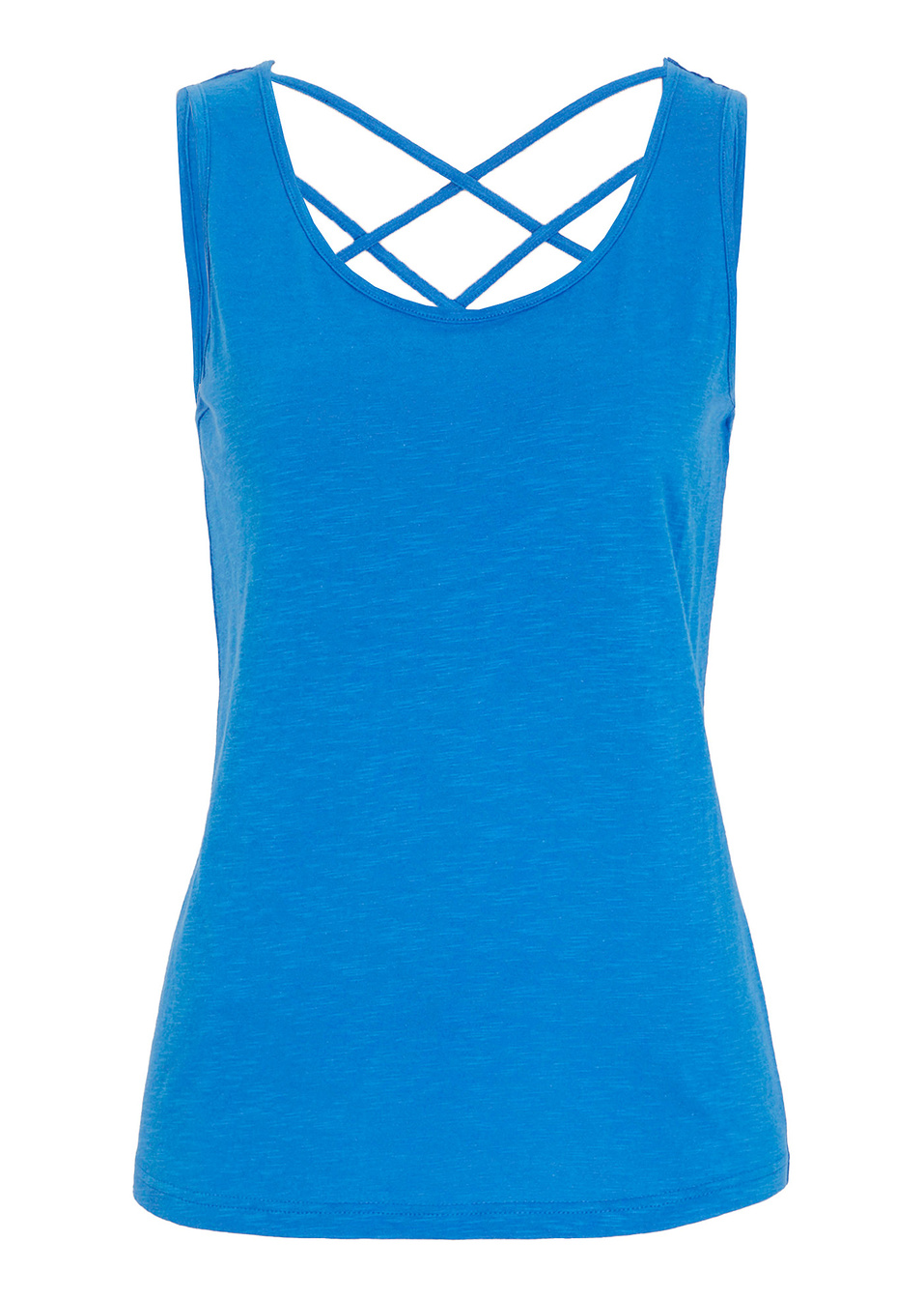Τοπ ζέρσεϊ με κορδόνια στην πλάτη-Μπλε ελεκτρίκ-bpc bonprix collection