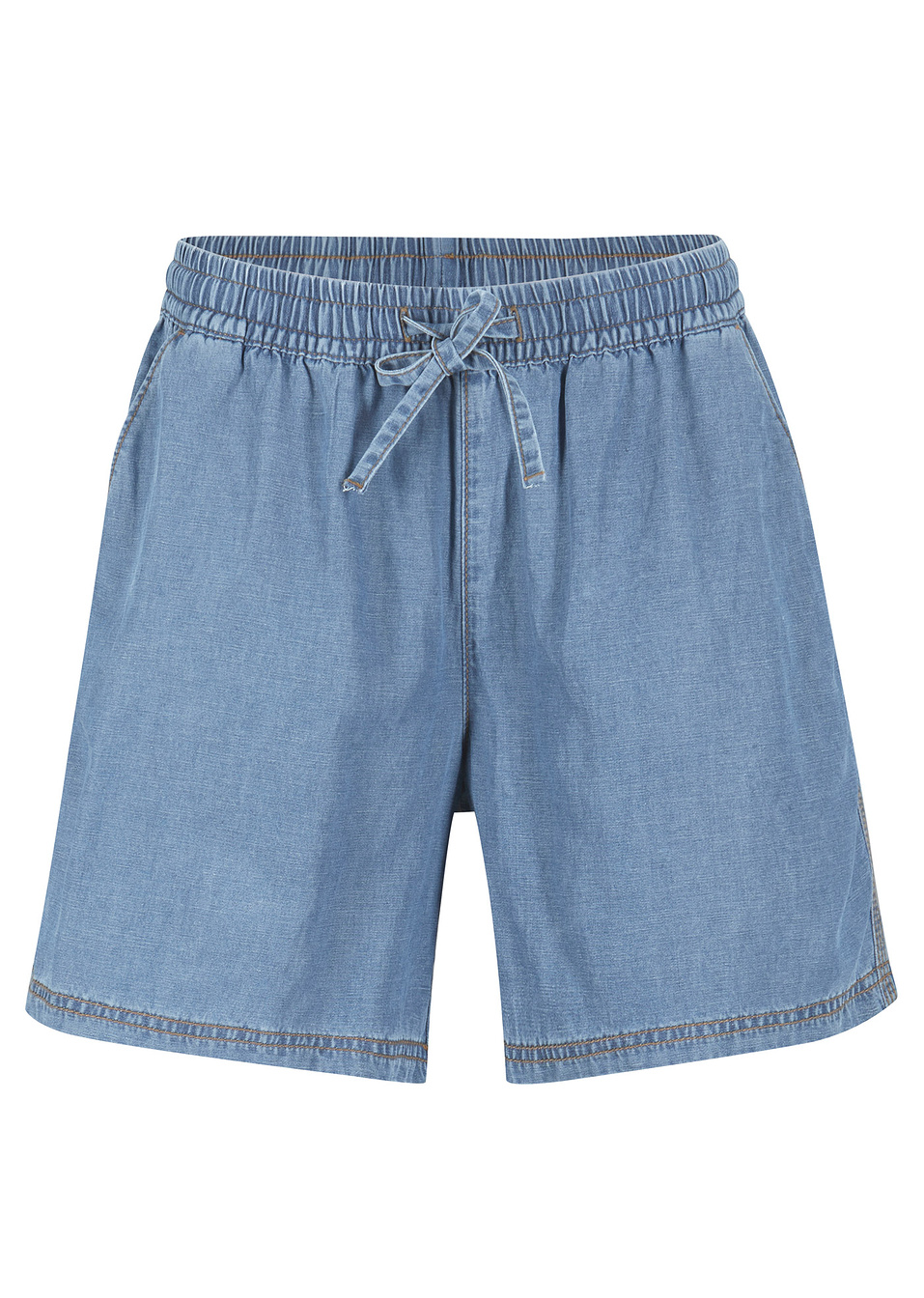 Φαρδύ τζιν σορτς με Tencel™ Lyocell-Γαλάζιο denim-bpc bonprix collection