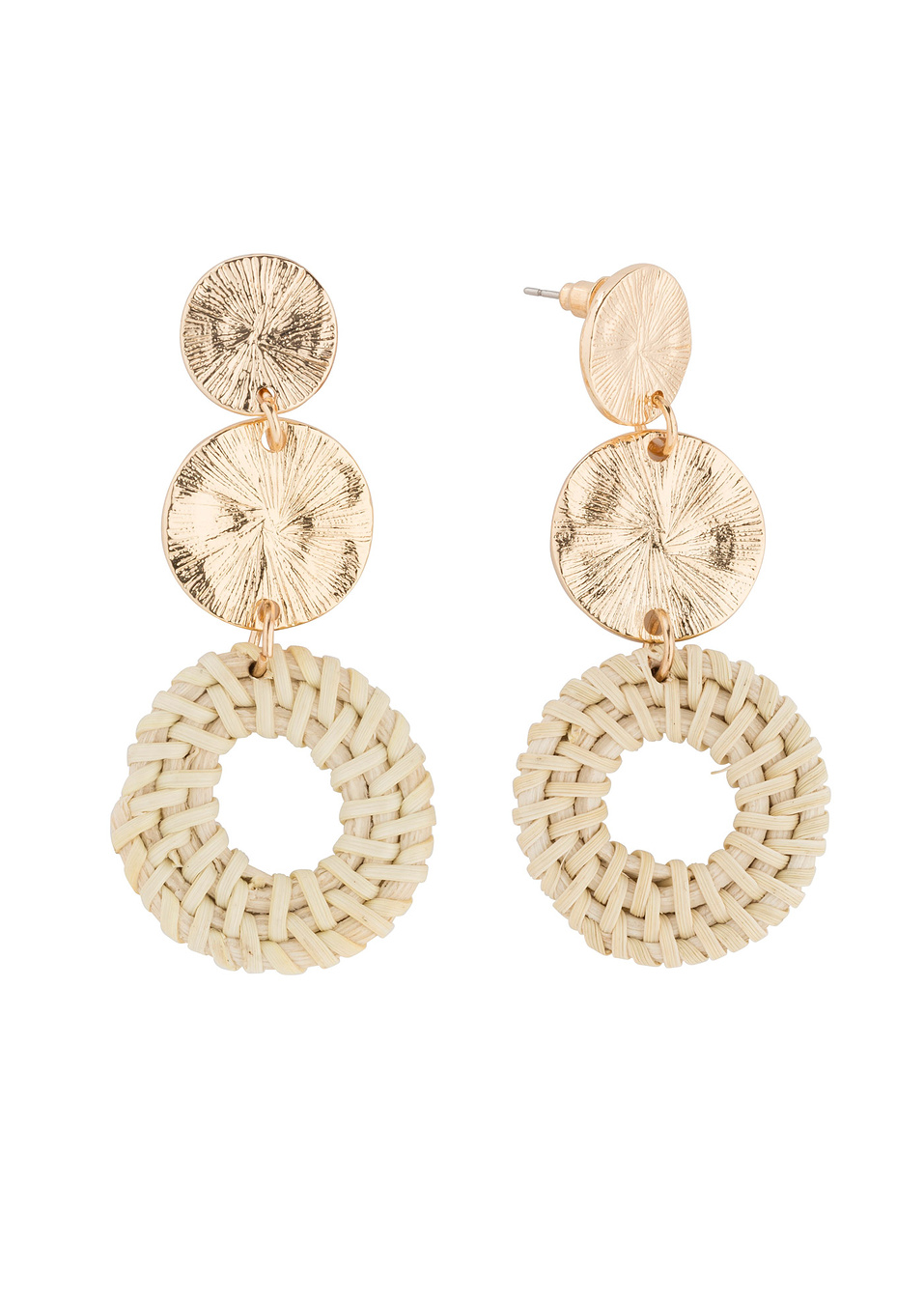 Κρεμαστά σκουλαρίκια-Χρυσαφί-bpc bonprix collection