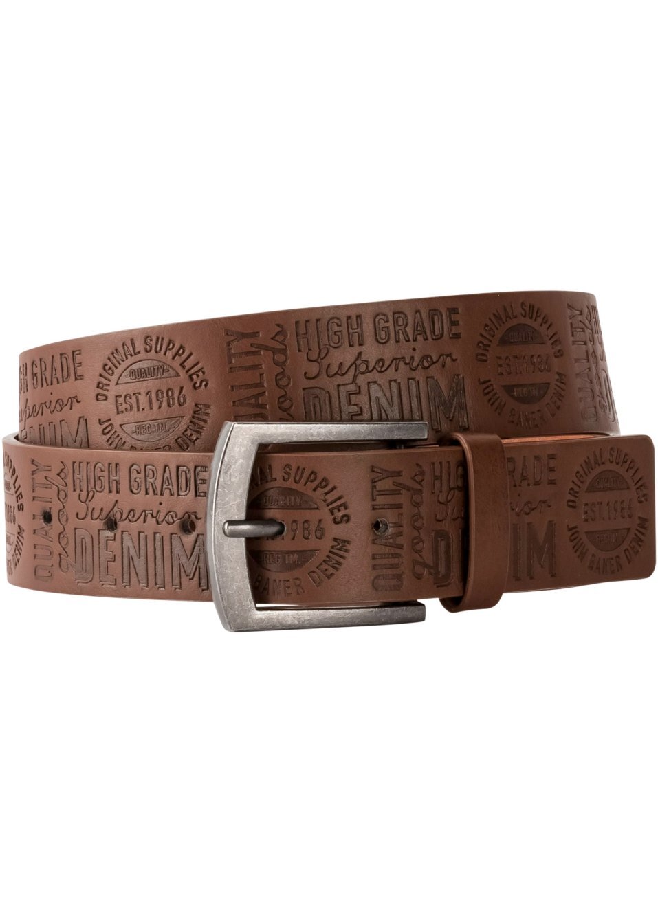 Мъжки колан-Кафяво/Сребристо-bpc bonprix collection