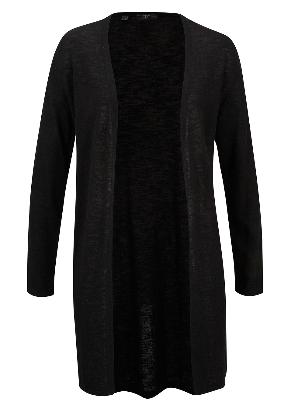 Μακριά ανοιχτή ζακέτα-Μαύρο-bpc bonprix collection