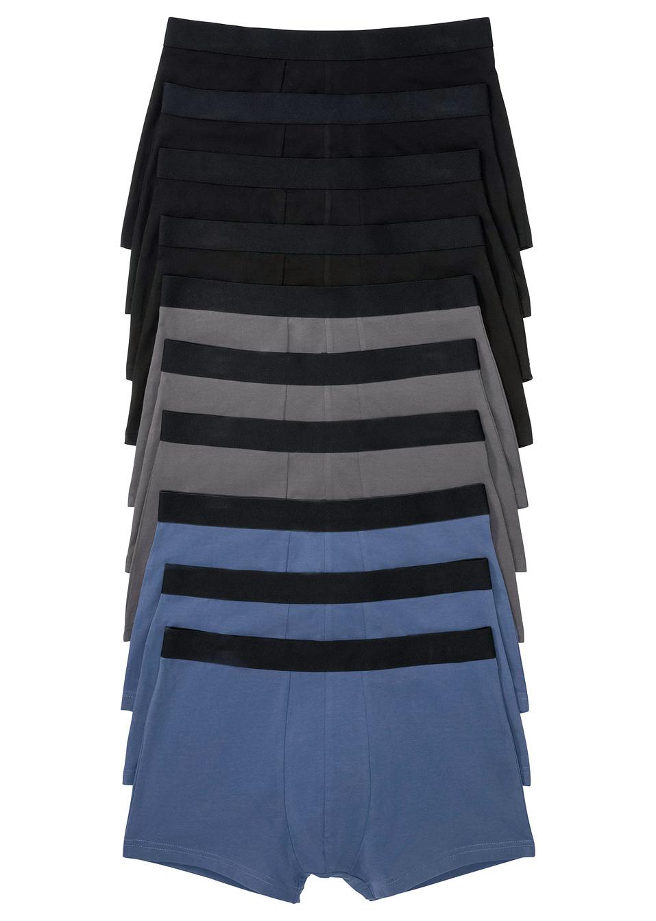 Μποξεράκι (συσκευασία των 3)-Μαύρο + Λουλακί  + Του σχιστόλιθου-bpc bonprix collection