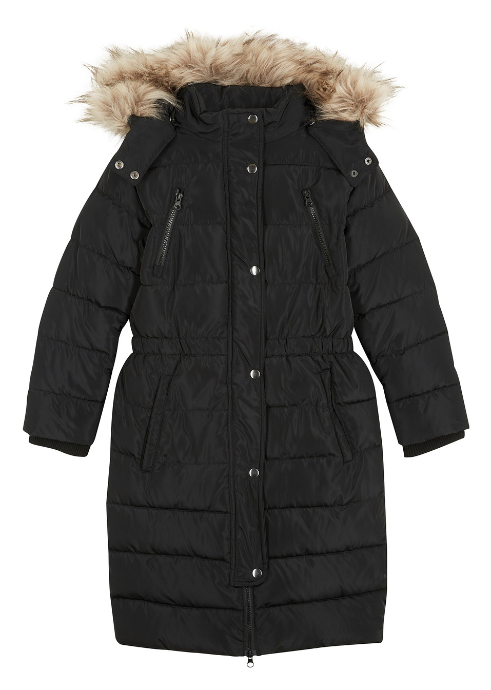 Χειμερινό τζάκετ με αφαιρούμενη κουκούλα-Μαύρο-bpc bonprix collection