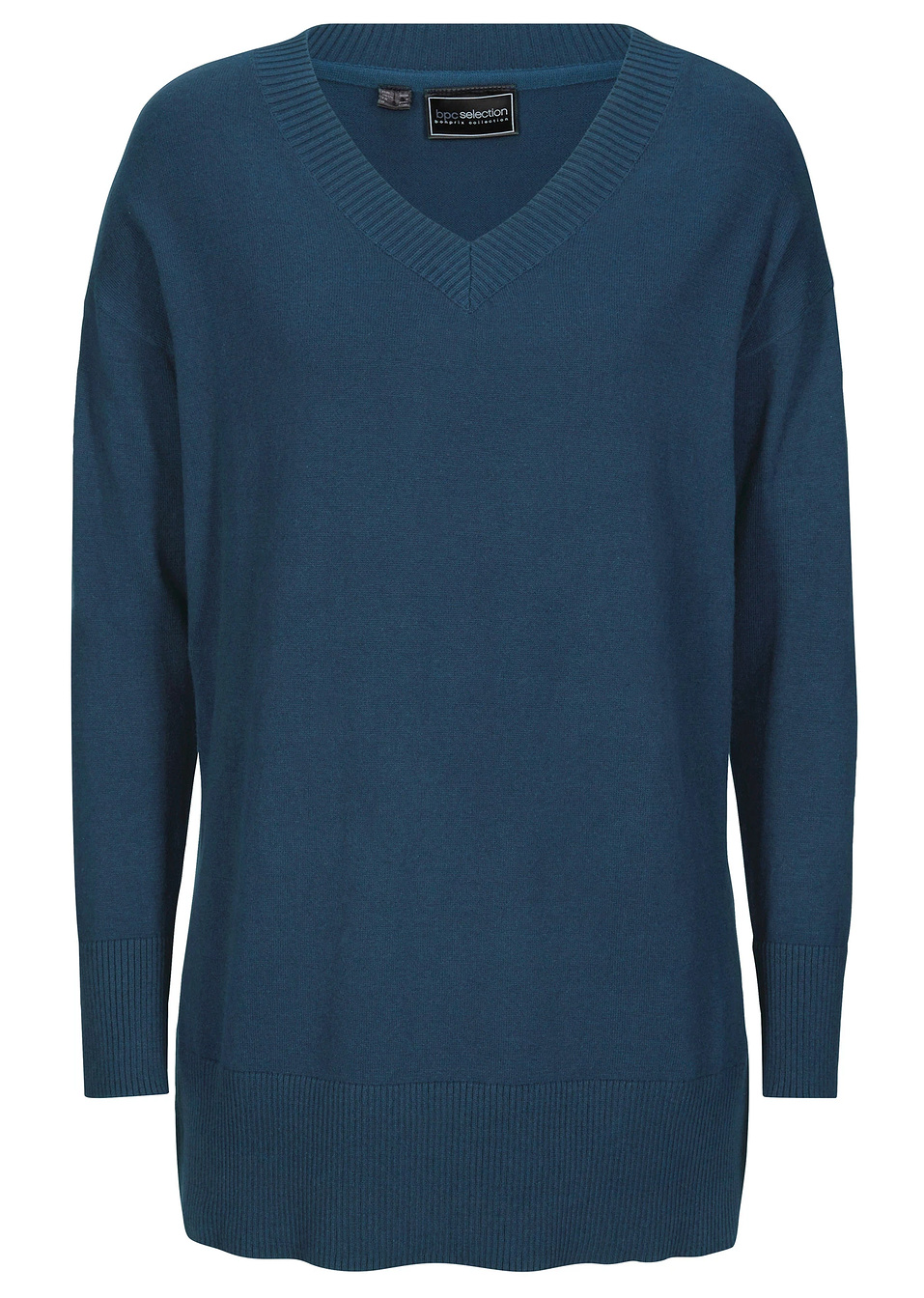 Μακρύ πουλόβερ-Μπλε σκούρο-bpc selection bonprix collection