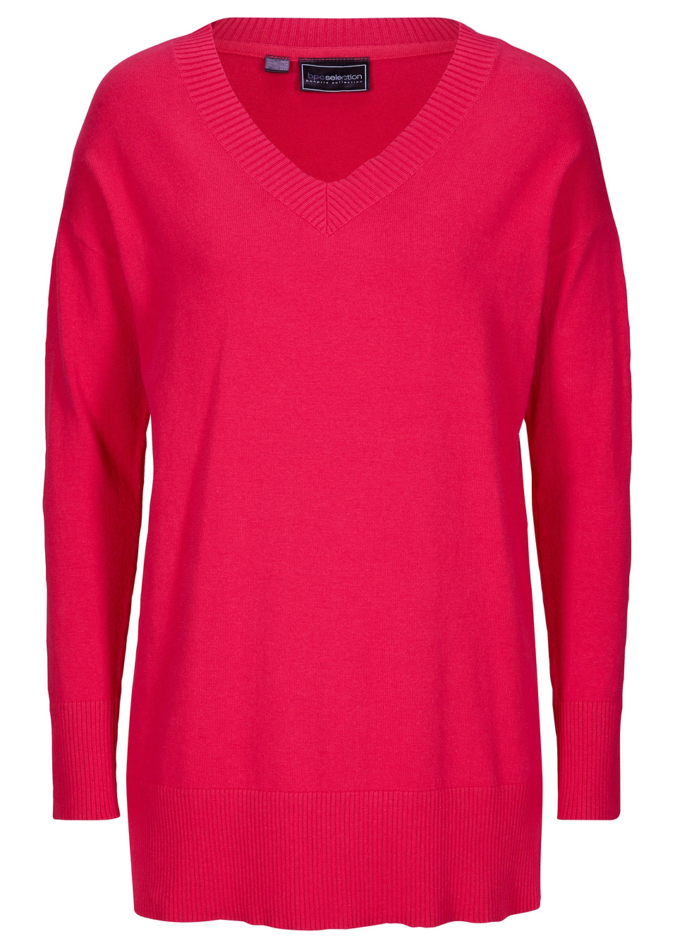 Μακρύ πουλόβερ-Ροδί-bpc selection bonprix collection