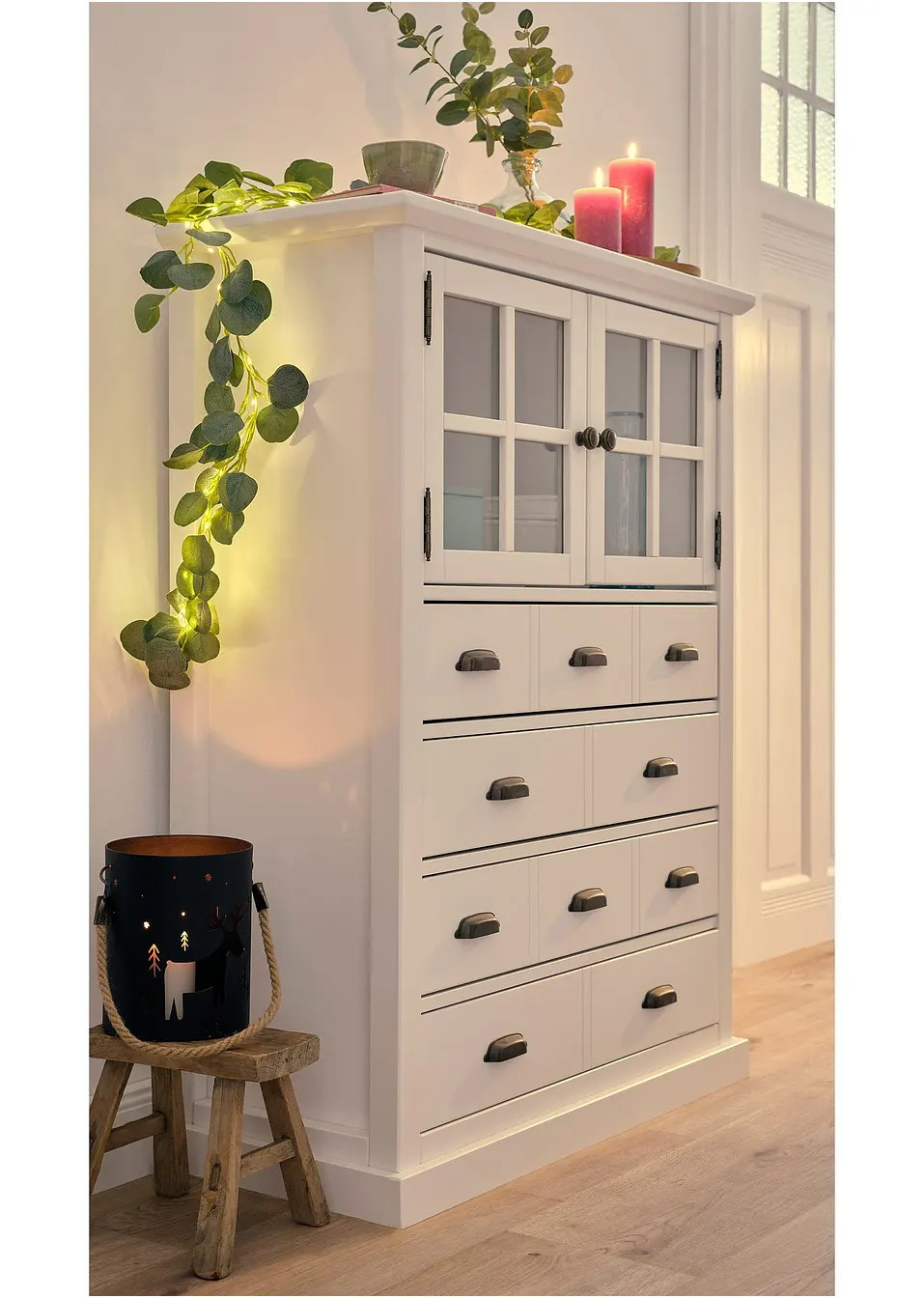 Γιρλάντα από ψεύτικο ευκάλυπτο με LED-bpc living bonprix collection